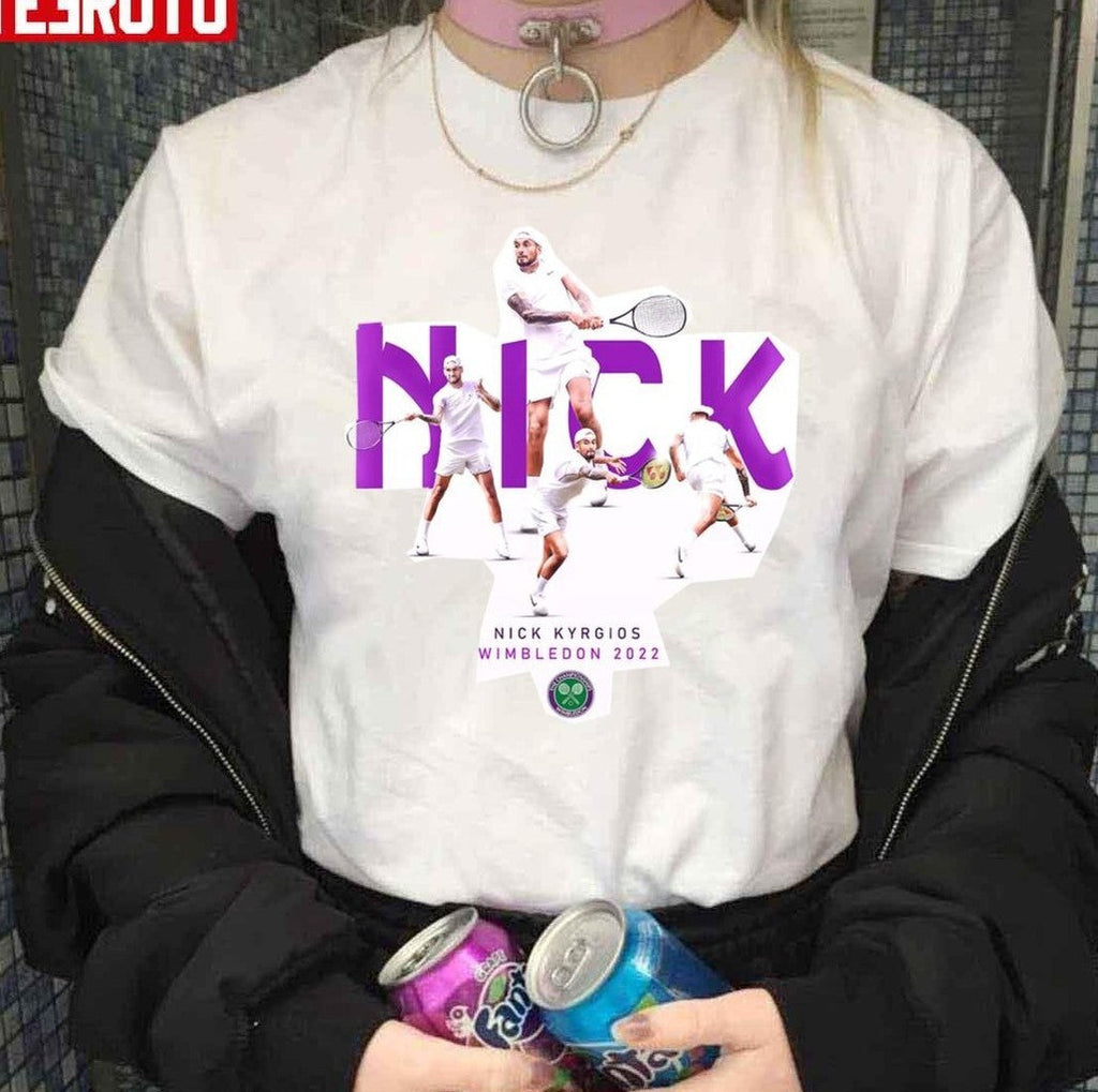 Nick Kyrgios Wimbledon Photographic Unisex T-Shirt