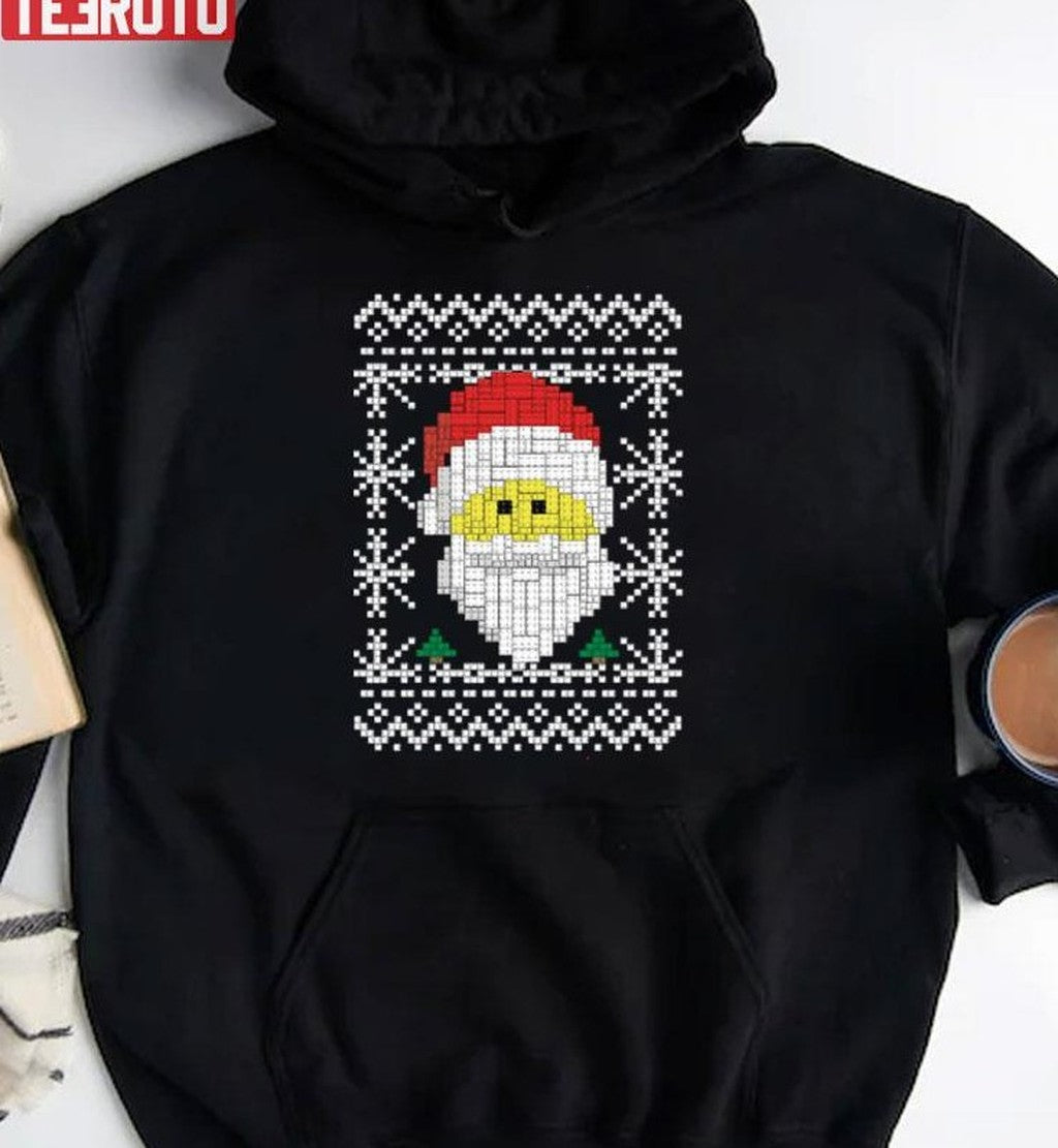 Santa Christmas Lego Design Unisex Sweatshirt
