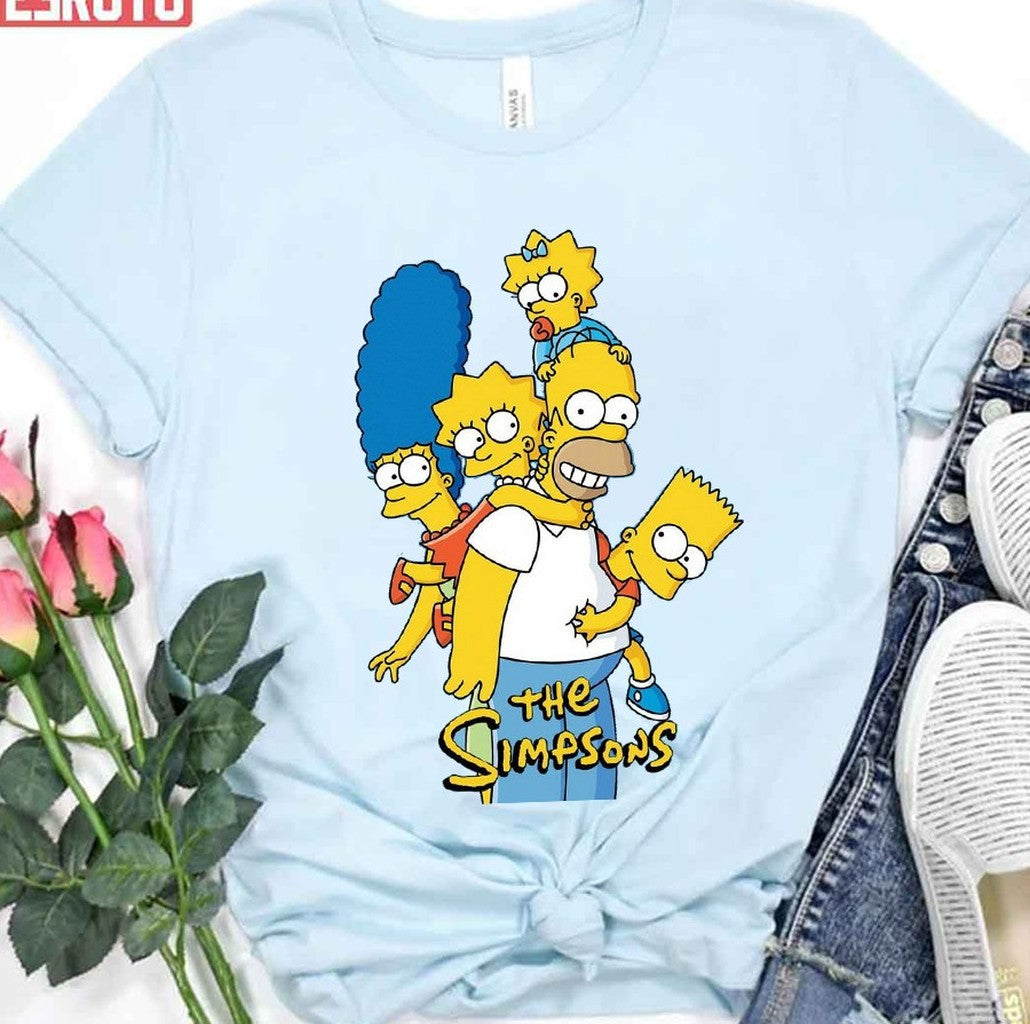 Simpsons Font And Simpsons Logo Unisex T-Shirt