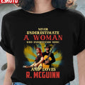 Never Underestimate A Woman Who Understands Music And Loves R. Mcguinn Unisex T-Shirt