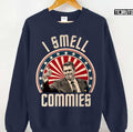 Ronald Reagan I Smell Commies Funny Political Humor Unisex Sweatshirt