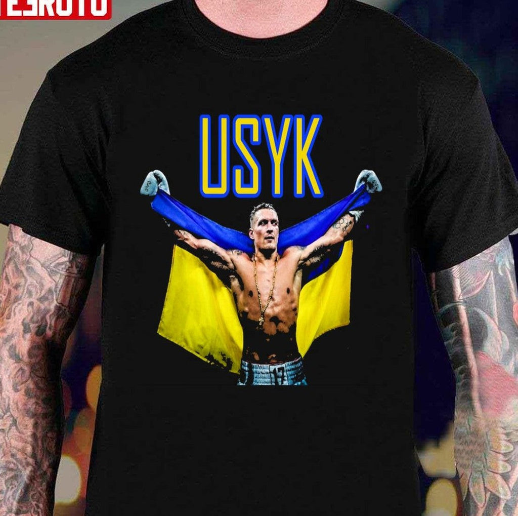 Oleksandr Usyk Wins Ukraine Flag Unisex T-shirt