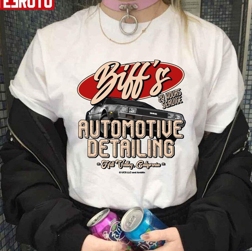 Back To The Future Biff's Automotive Detailing Perfect Gift Unisex Sweatshirt