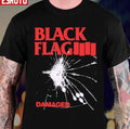 Black Flag Damaged Design Unisex T-Shirt