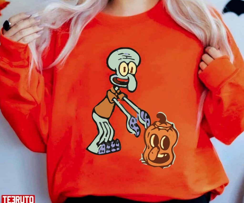 Squidward's Pumpkin Halloween Unisex T-Shirt