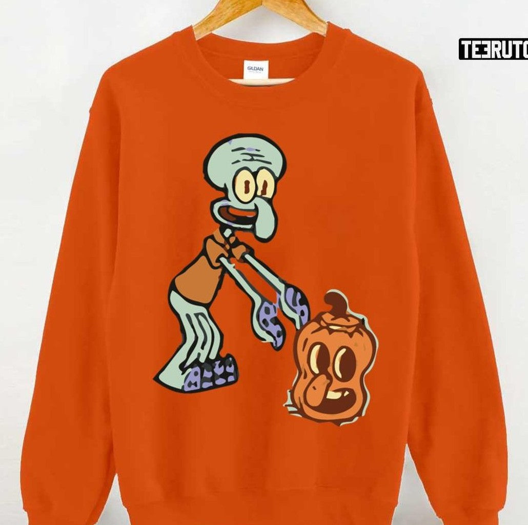 Squidward's Pumpkin Halloween Unisex T-Shirt