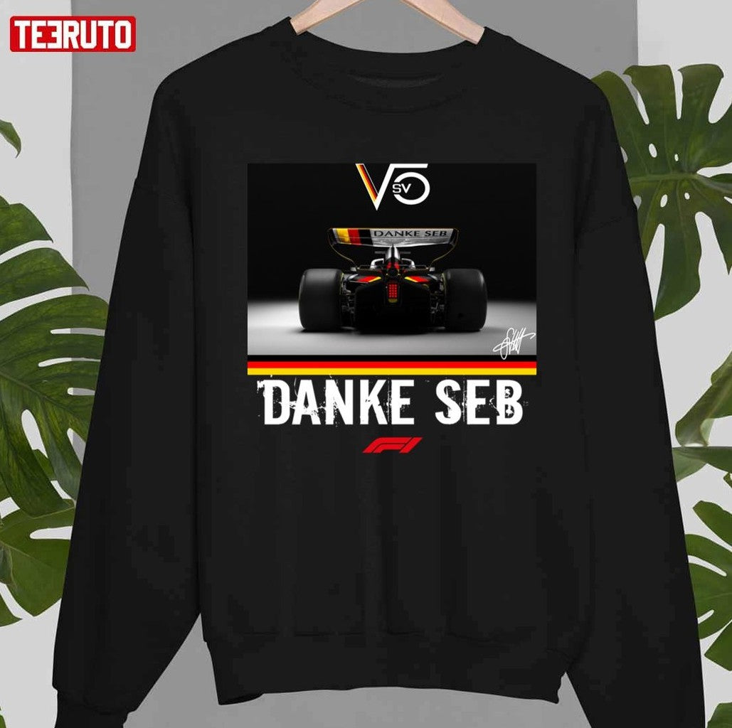 Thank You For The Memories Danke Seb F1 Sebastian Vettel Formula 1 Design Unisex T-Shirt