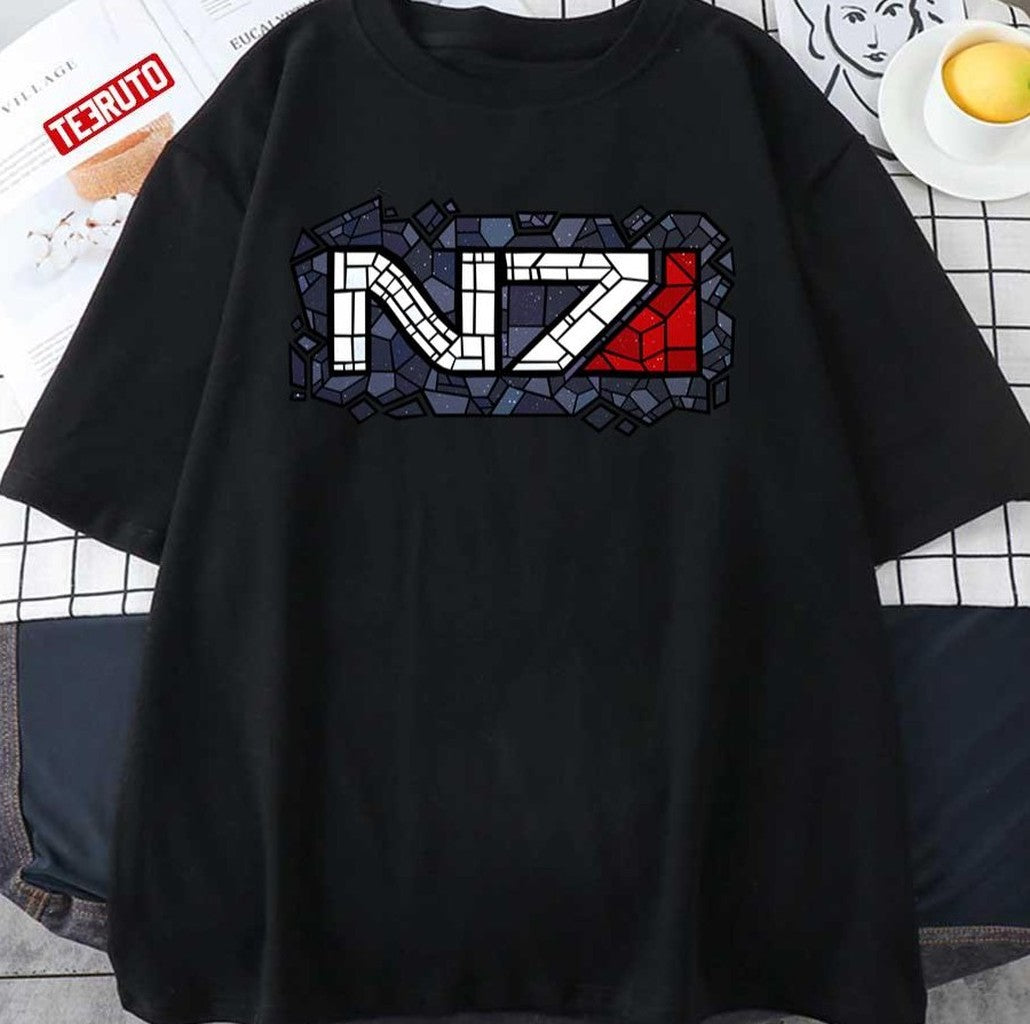 Mosaic N7 Mass Effect Unique Art Unisex T-shirt