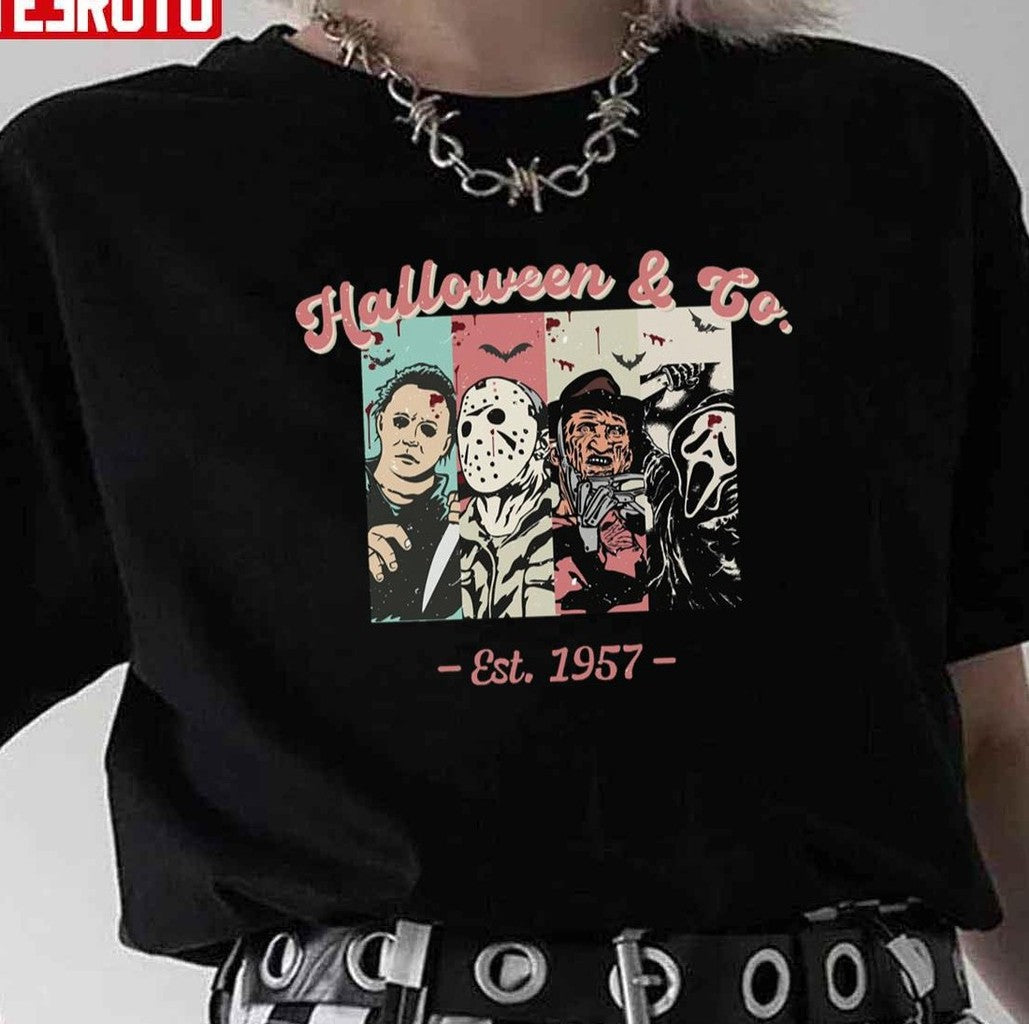 Movie Scream Jason Spooky Michael Myers Halloween Unisex T-Shirt