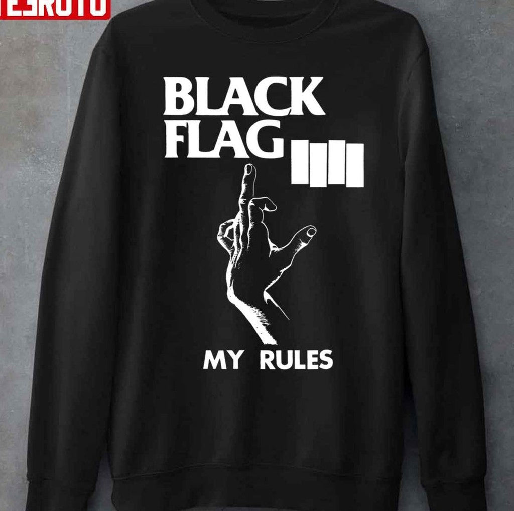 My Rules Black Flag Artwork Unisex T-Shirt