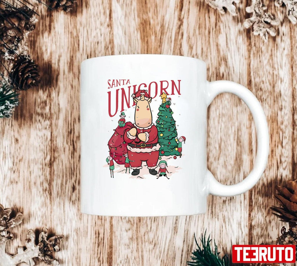 Santa Unicorn Christmas Santa Claus Sweatshirt