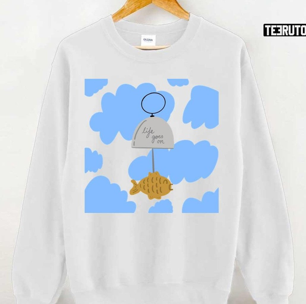 Artist Merch BTS RM Life Goes On Fish Chimes Unisex Hoodie