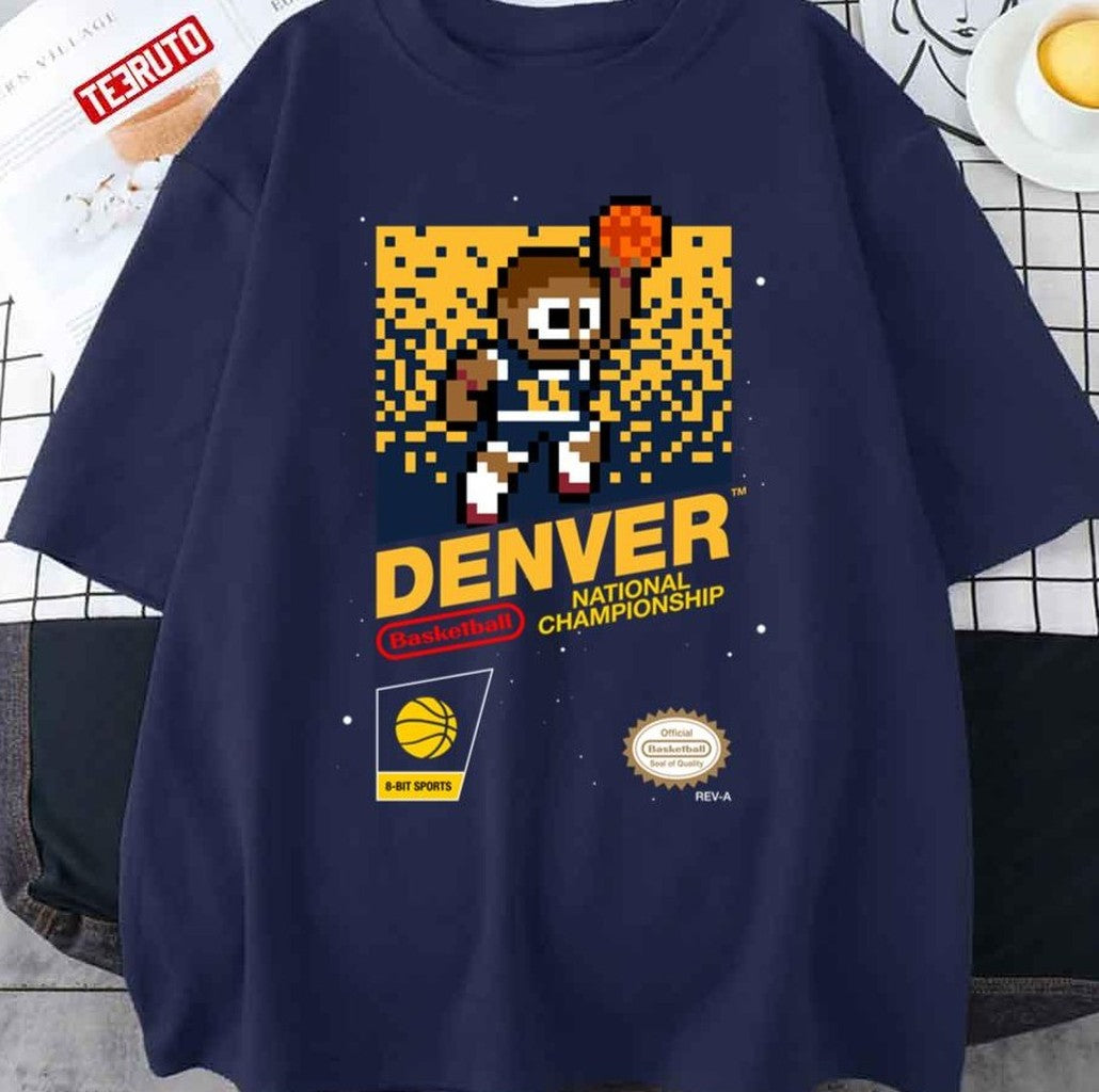 Basketball National Championship Denver Nuggets 8 Bit Videogame Cart Unisex Sweatshirt
