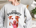 Pitbull Are You Pooping Bathroom Pittie Art Pitbull Watercolor Unisex Sweatshirt