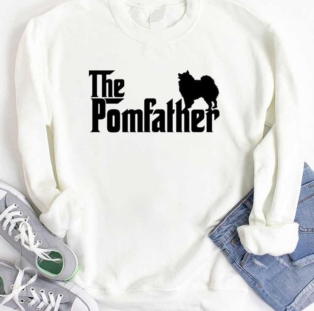 Pomeranian The Pomfather Dad The Pom Father Dog Lover Gift Unisex Hoodie