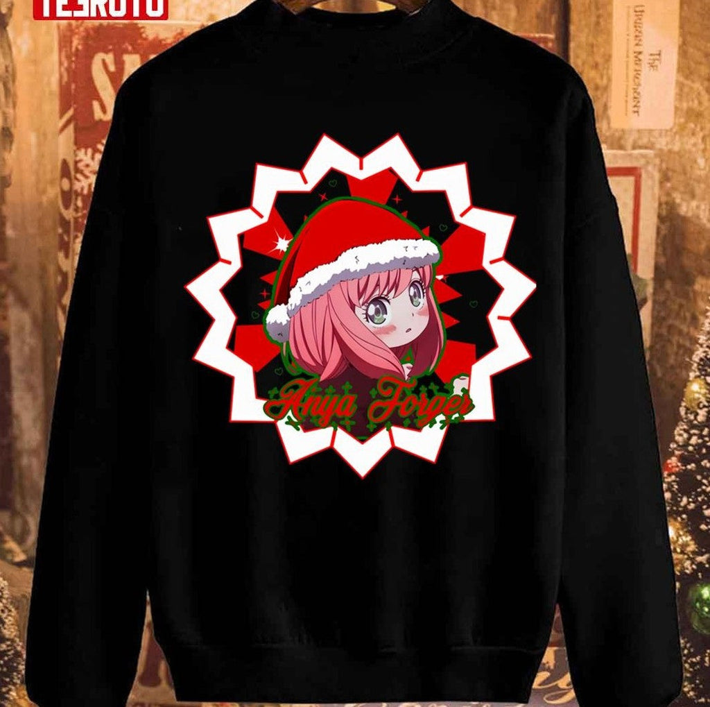 Anya's Christmas Spy X Family Red Design Unisex Sweatshirt
