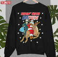 Ridin’ With Biden Christmas Joe Biden Santa Democratic Party Unisex Sweatshirt