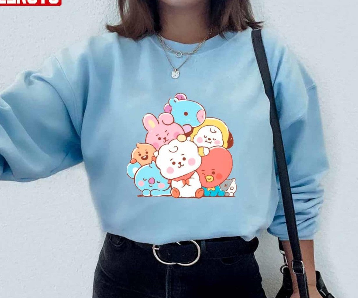 Art Bangtan Group BT21 Unisex Sweatshirt Hooded