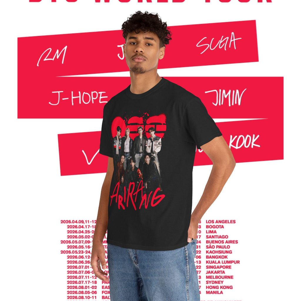 Bangtan Members Arirang Magazine Heavy Tee Bangtan Kpop Concert World Tour Merch 2026 (4)