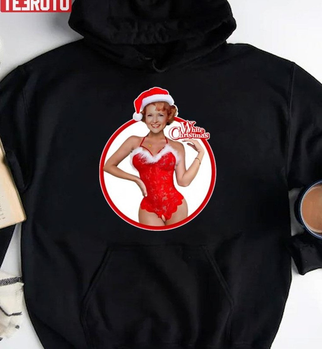 Betty White Christmas Golden Girls Hottie Unisex Sweatshirt