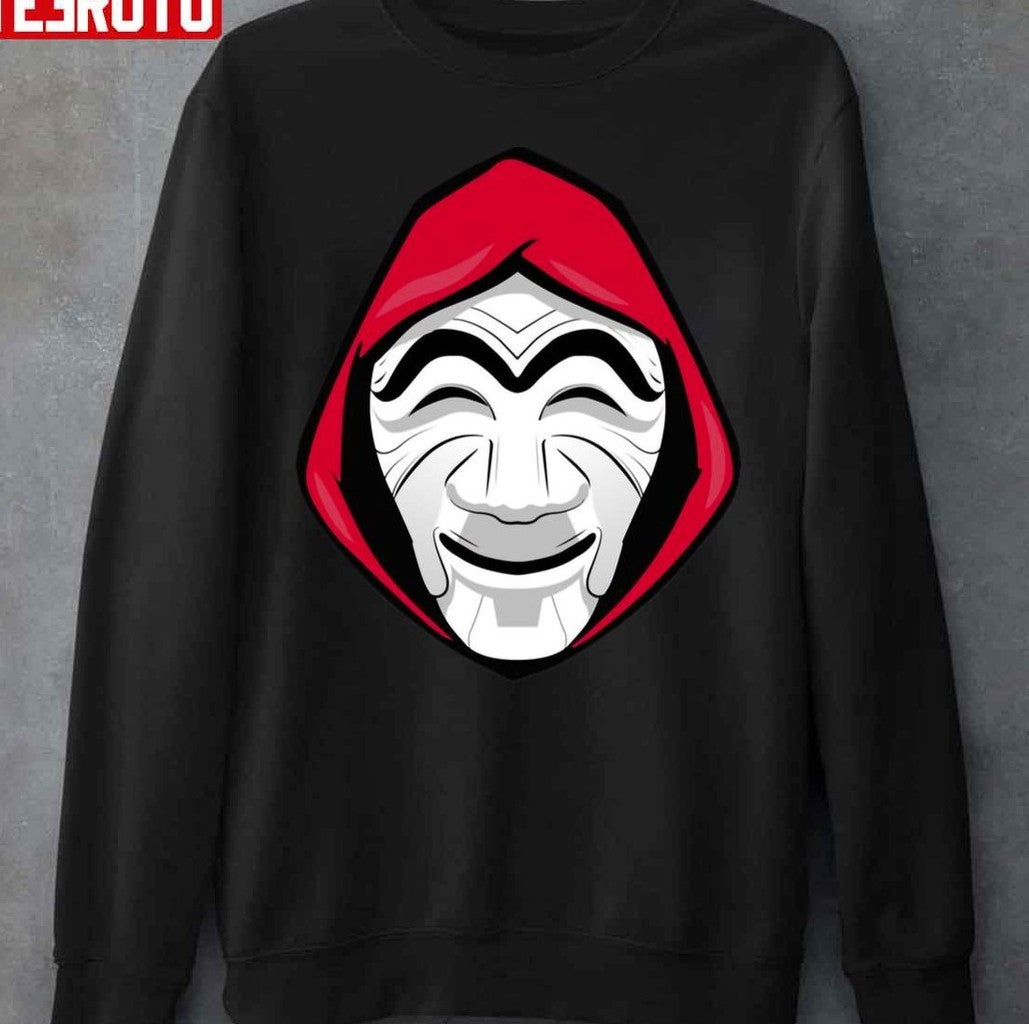 Money Heist Korea Mask Fanart Unisex Sweatshirt