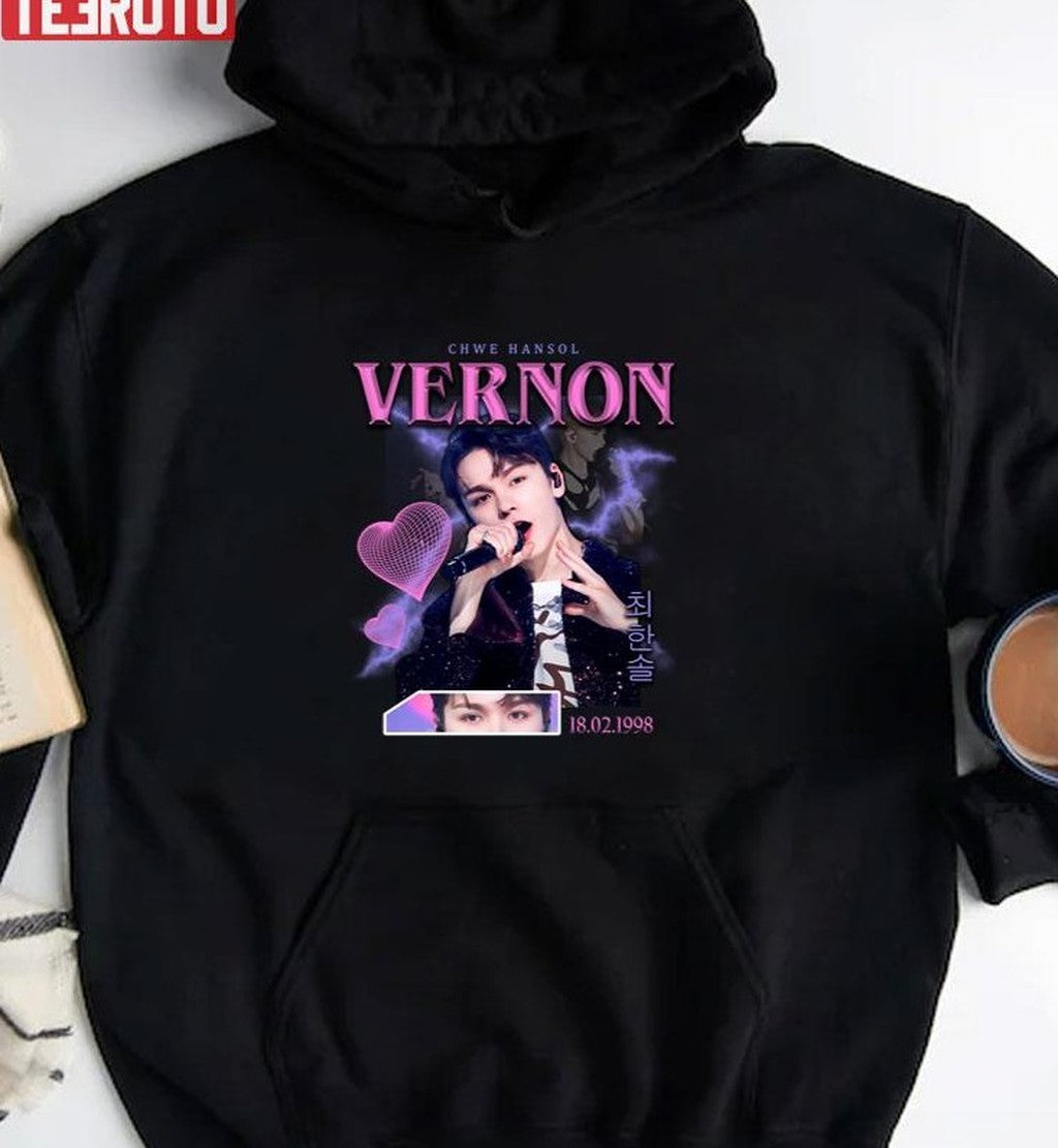 Seventeen Vernon Chwe Handol Vintage Retro Design Unisex T-shirt