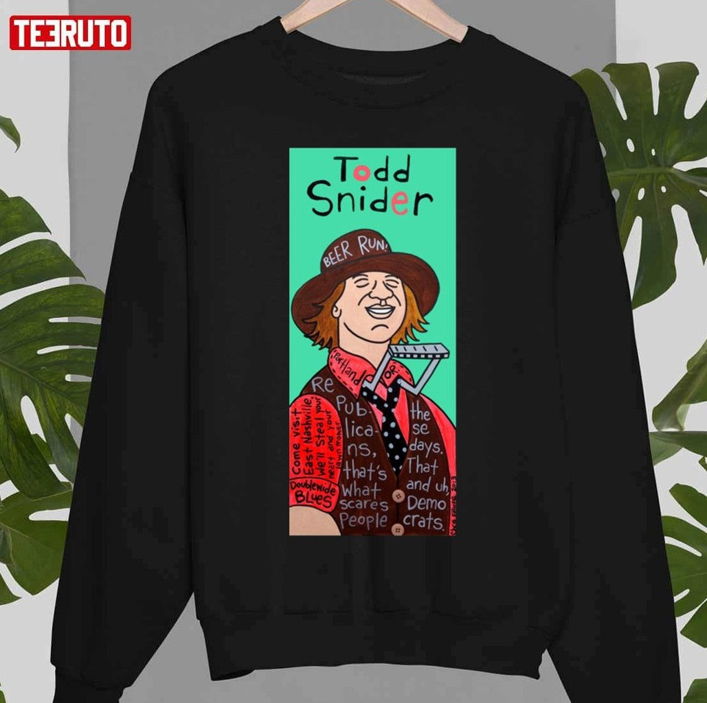 Pop Folk Art Todd Snider Unisex T-Shirt