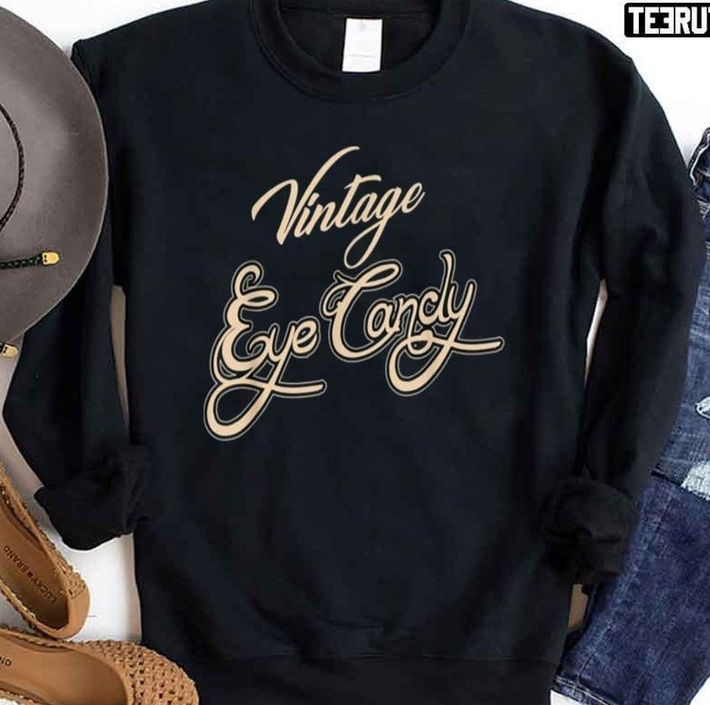 Text Vintage Eyecandy Unisex Sweatshirt
