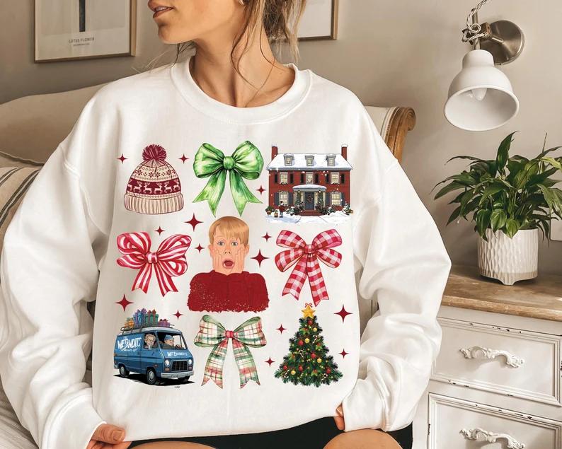 Christmas Comedy Movies Kid Alone Sweatshirt, The Boys of Winter Christmas Sweatshirt, 90â€™s Christmas Sweatshirt