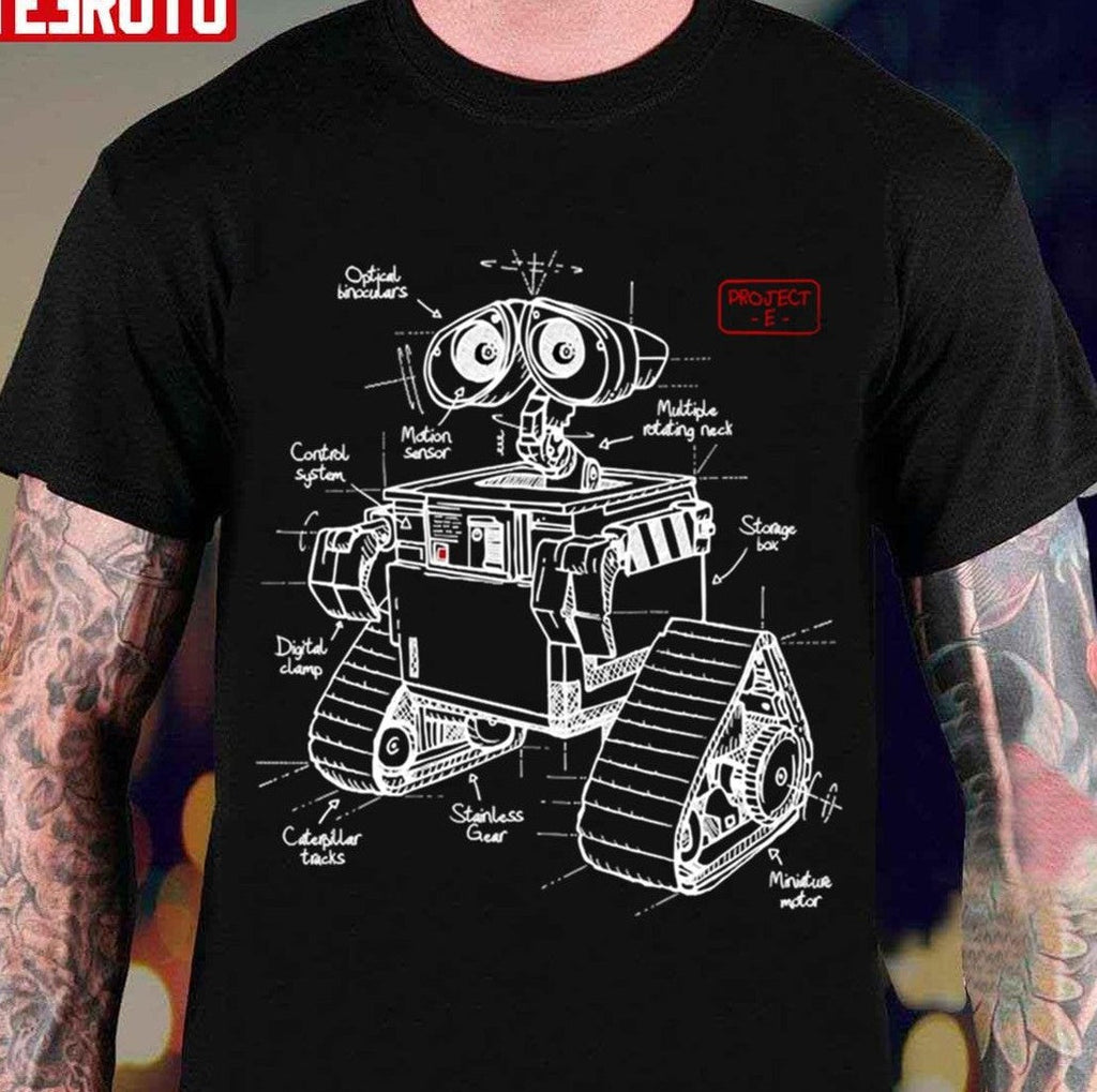 Project E 2 0 Wall-E The Cute Robot Unisex Hoodie