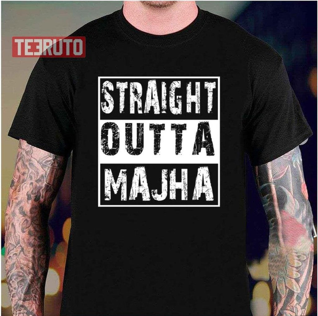 Straight Outta Majha Sher Punjabi Unisex T-Shirt