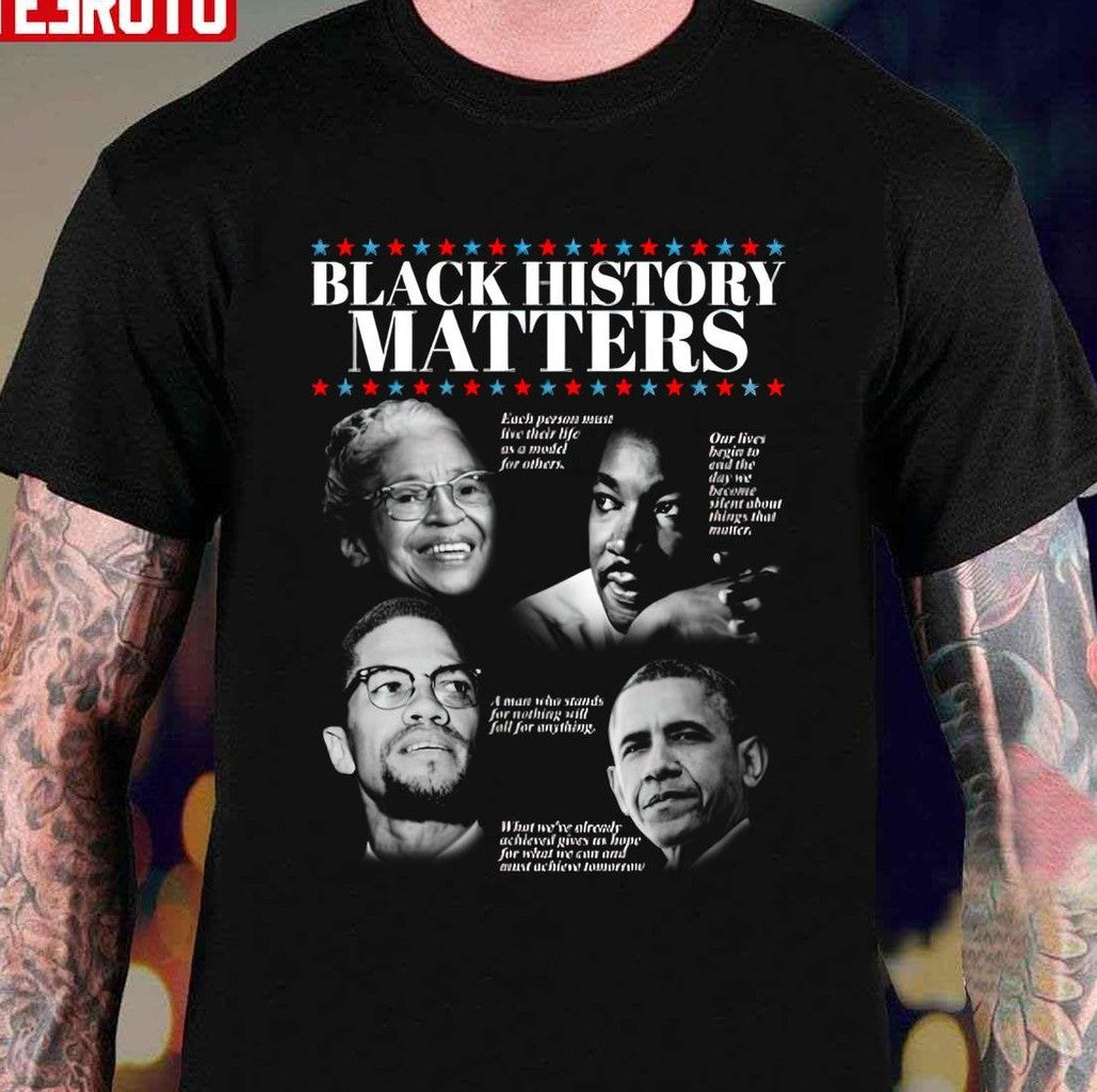 Black History Month Matters Civil Rights African Americans Unisex T-Shirt