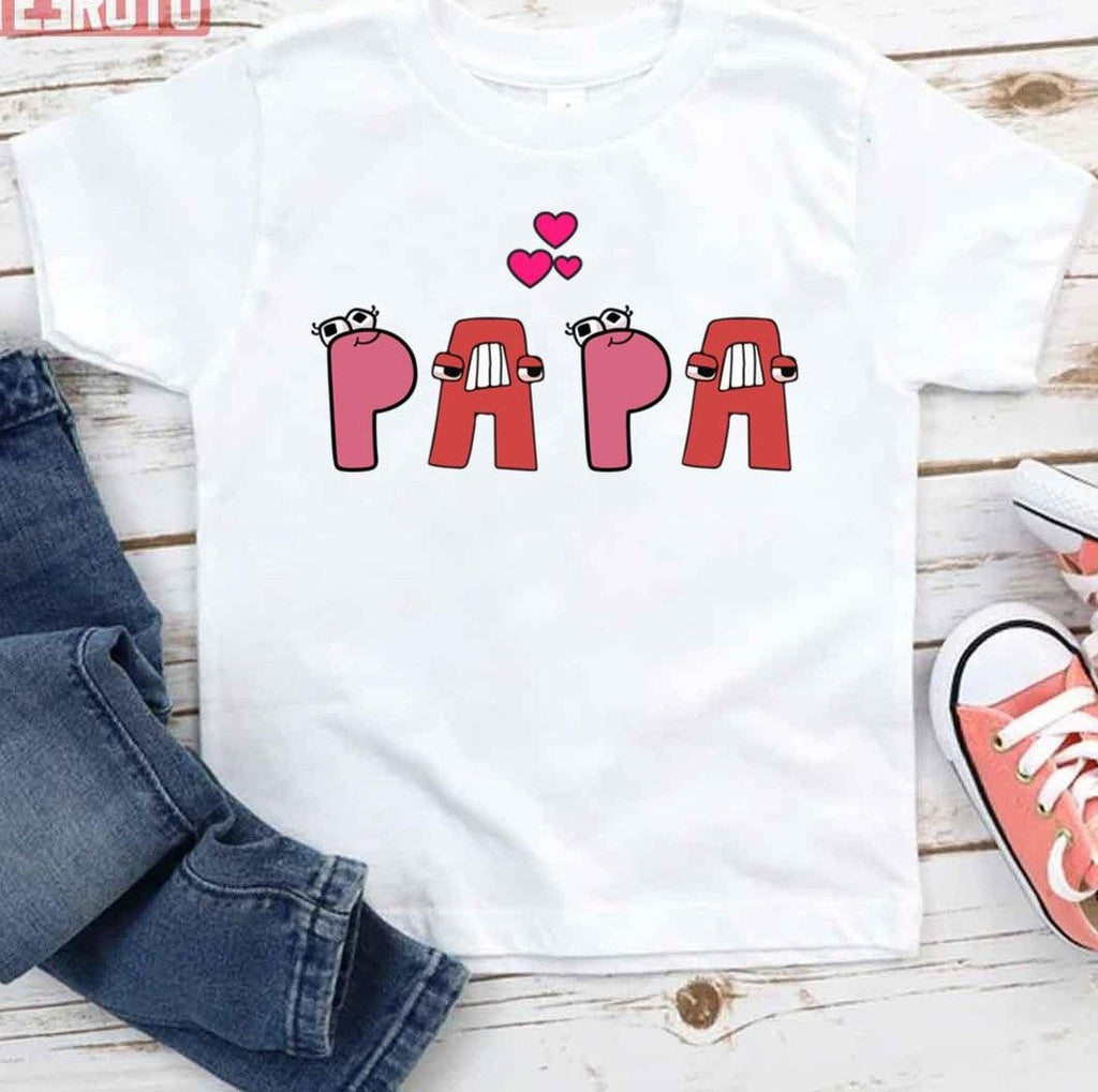Papa Word Alphabet Lore Unisex T-Shirt