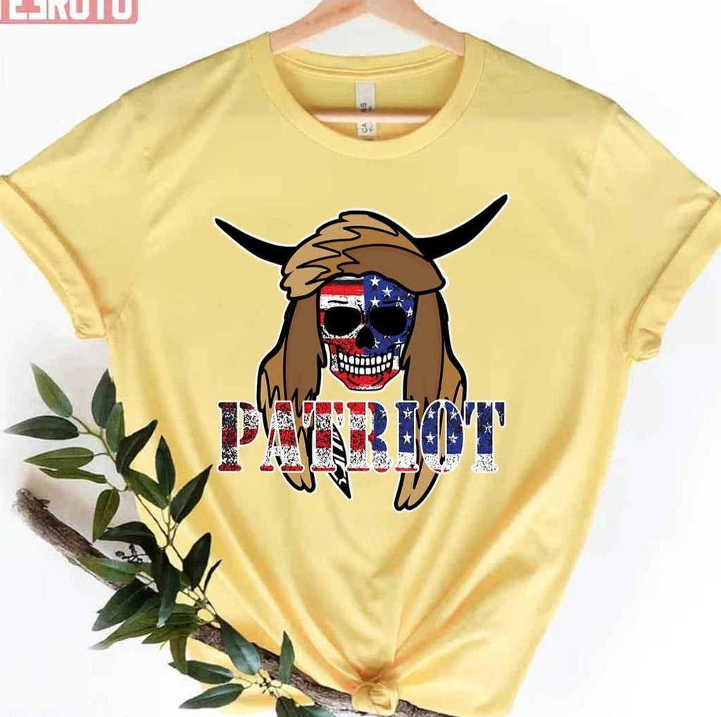 Patriot Viking Q Shaman Scull Patriotic Jake Angeli Unisex T-Shirt
