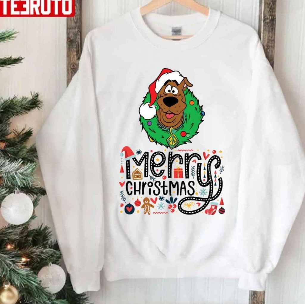 Scoopy Doo Dog Merry Christmas Unisex Sweatshirt