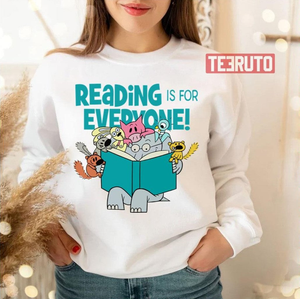 Reading Is For Every One Elephant And Piggie Unisex T-Shirt