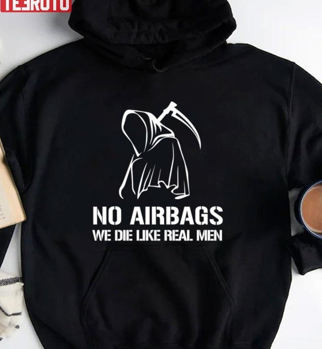 No Air We Die Like Real Men Grim Reaper Unisex Sweatshirt