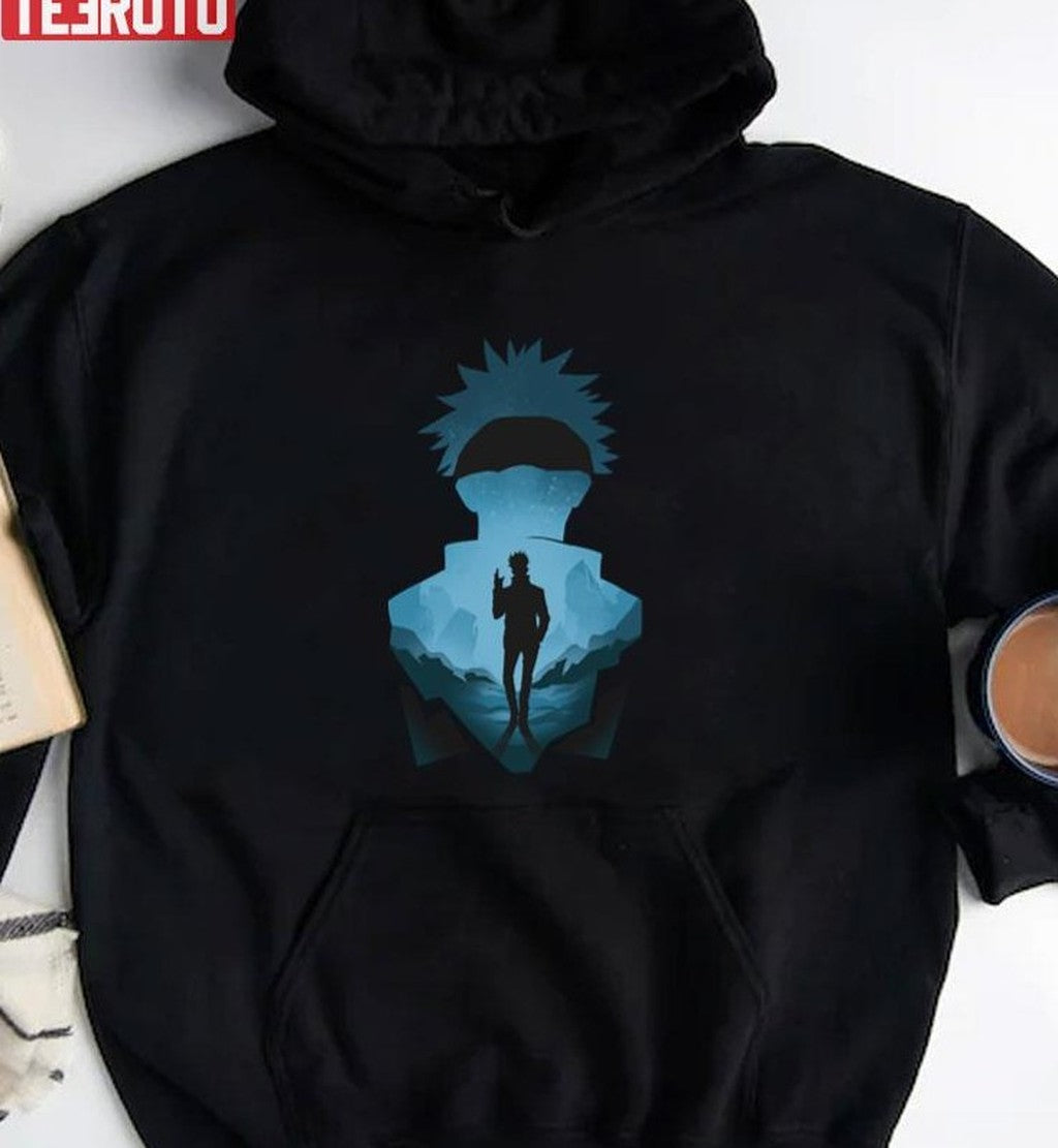 Silhouette Jujutsu Gojo Satoru Jujutsu Kaisen Anime Character Art Unisex T-Shirt