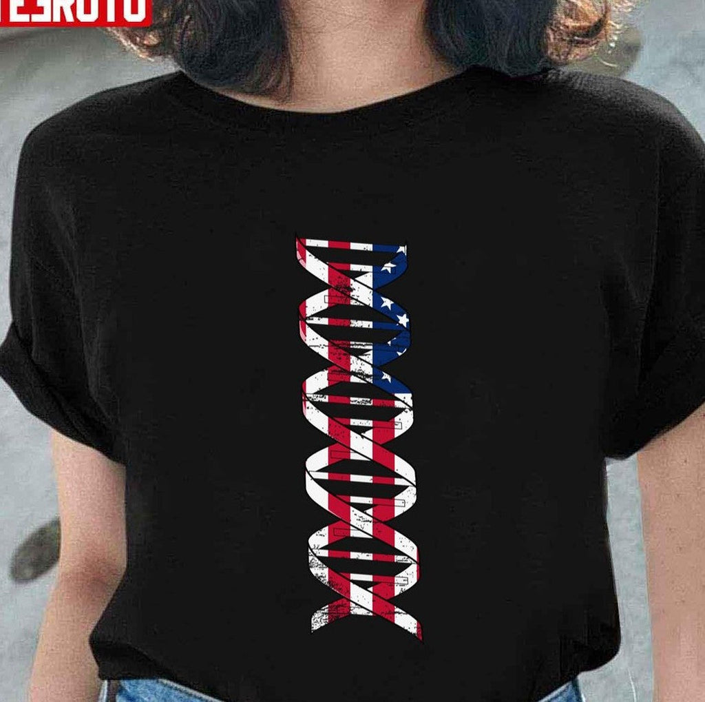 My Dna Is American Patriotic Vintage Unisex T-Shirt