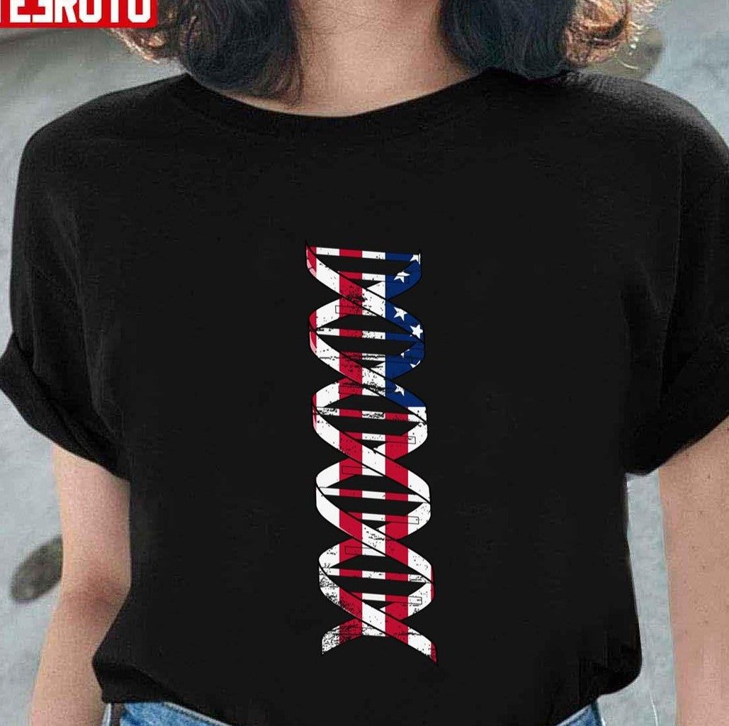 My Dna Is American Patriotic Vintage Unisex T-Shirt