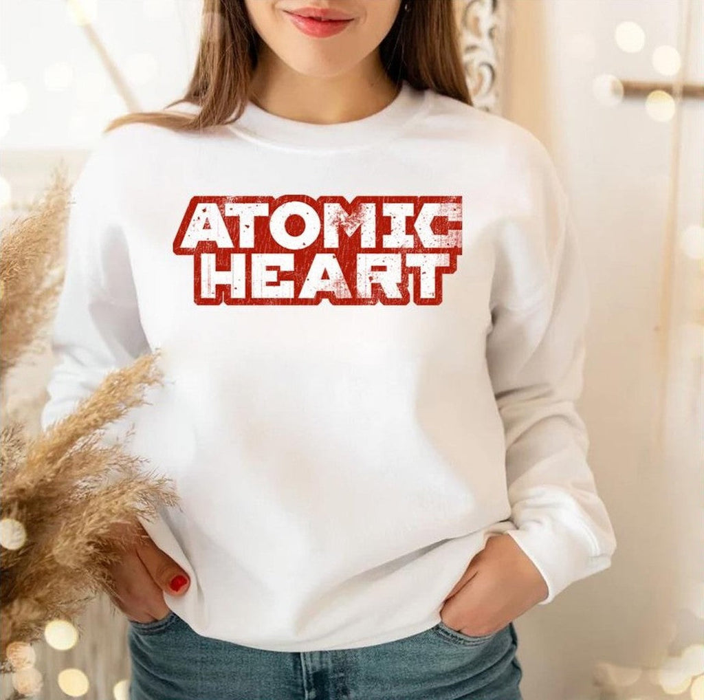 Atomic Heart Distressed Logo Unisex Sweatshirt