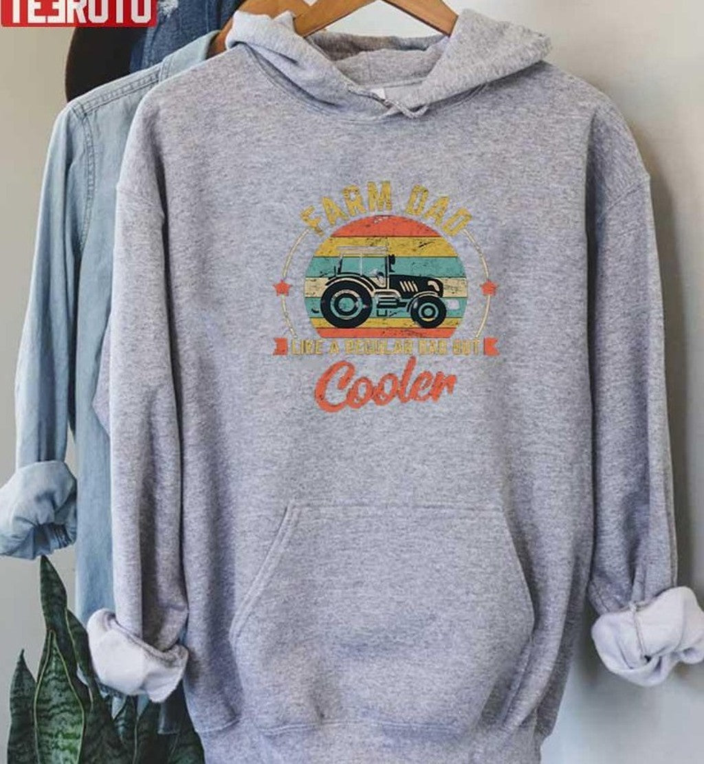 Retro Tractor Dad Like A Regular Dad But Cooler Unisex Sweatshirt