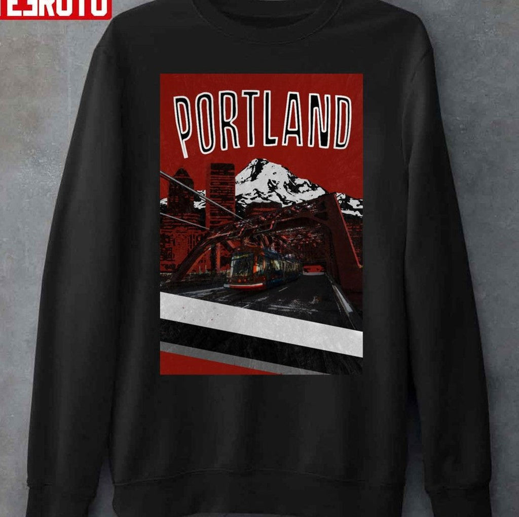 Portland Poster Unisex Sweatshirt