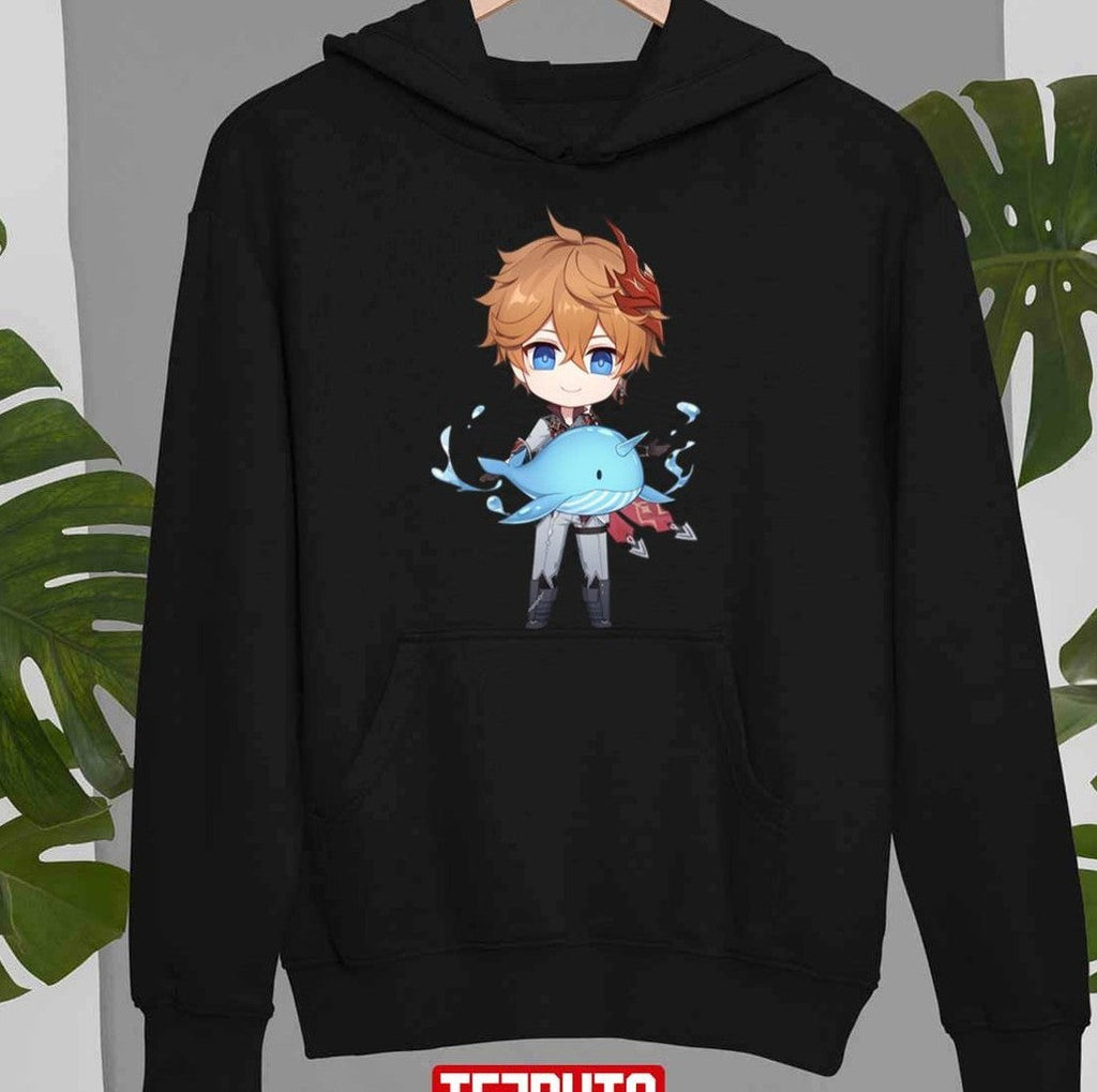 Baby Whale Chibi Childe Genshin Impact Unisex Sweatshirt