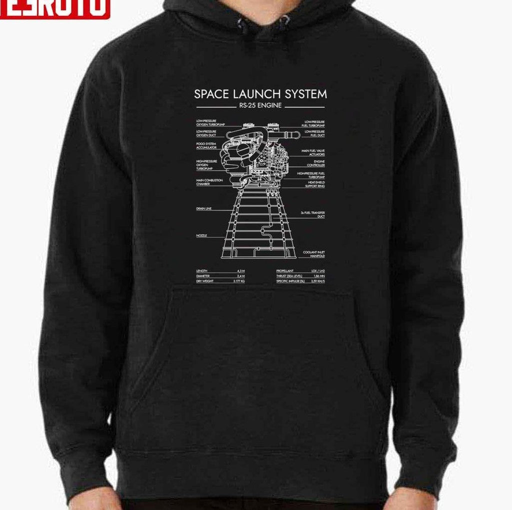 Rs 25 Engine Space Launch System Sls Unisex T-shirt