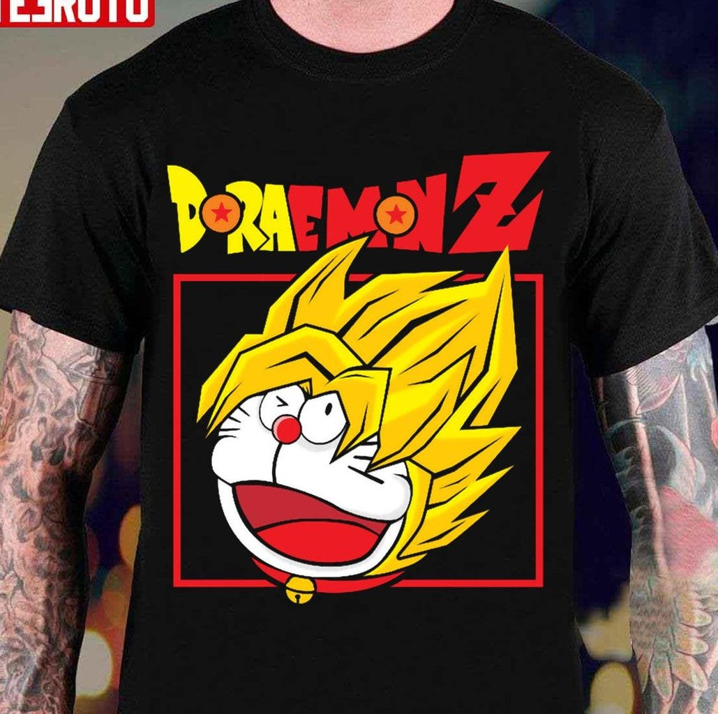 Saiyan Robot Cat Doraemon Unisex T-Shirt