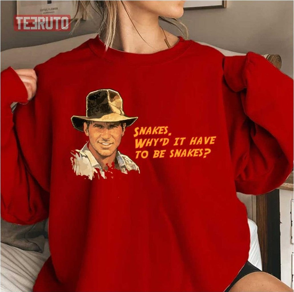 Snakes Quote Indiana Jones Unisex Sweatshirt