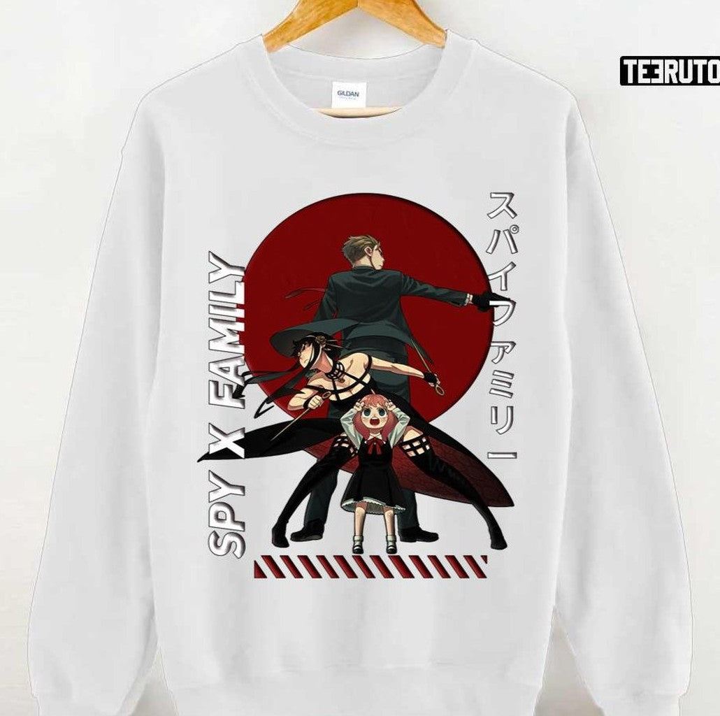 Anya Spy X Family Forger Family Loid Yor Japanese Art Style Unisex T-shirt