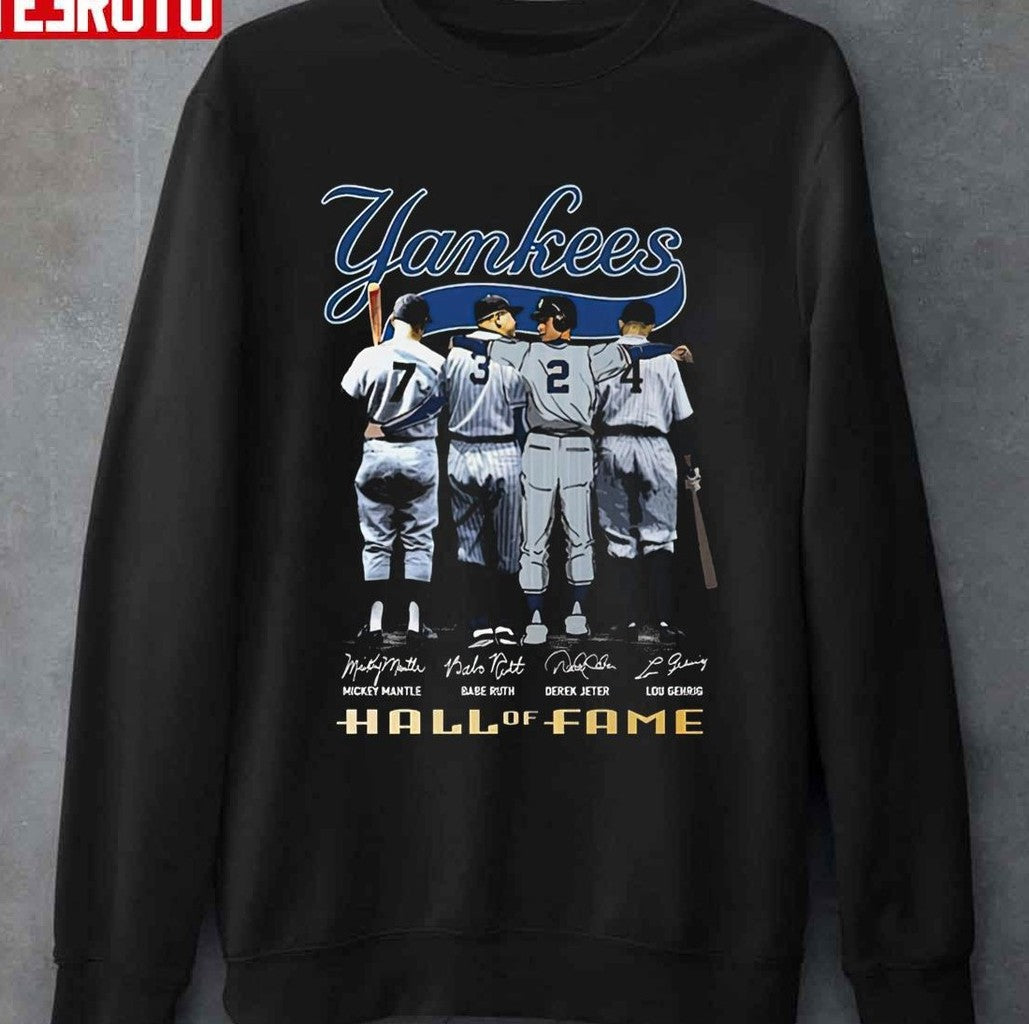 New York Yankees Teams Hall Of Fame Signatures Unisex T-Shirt