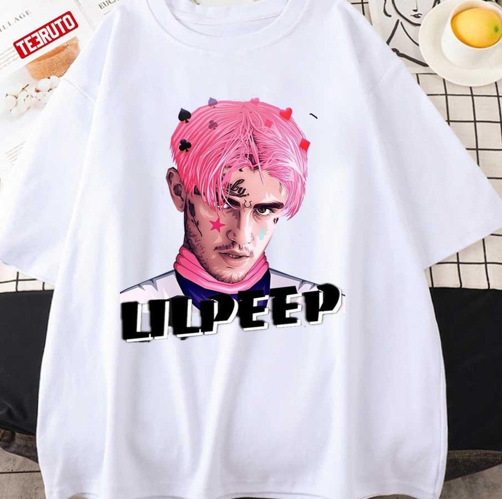 Pink Lil Peep Hip Hop Music Art Unisex Hoodie